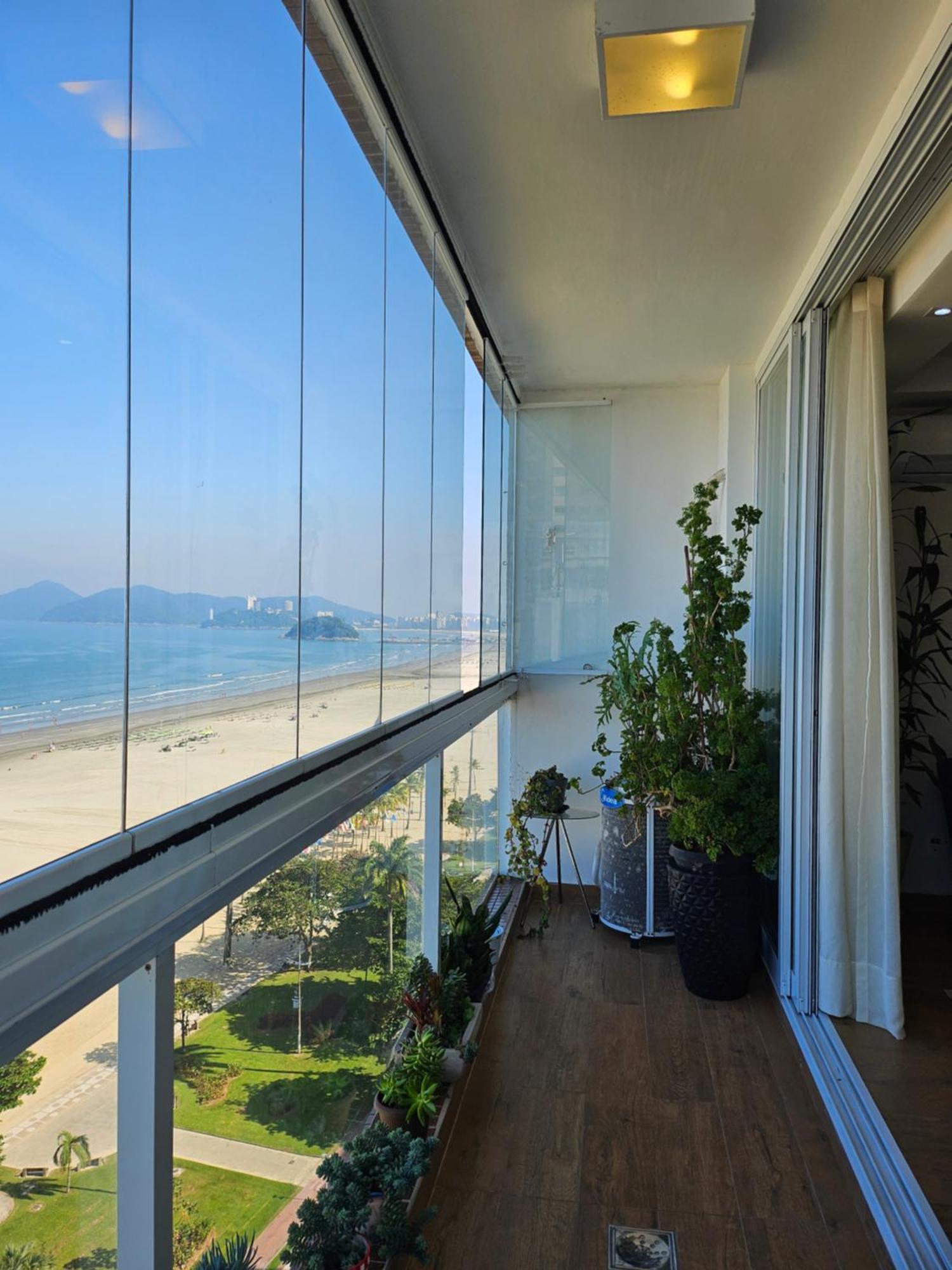 Apartamentos Na Praia Do Gonzaga Frente Mar Com Estacionamento Santos  Exterior foto